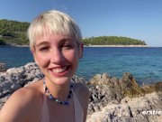 Ersties - Adorable Annika Plays With Herself On A Hot Beach In Croatia 2/16