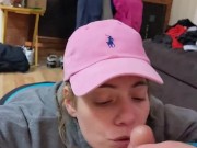 HK laughs & sucks down some tiny balls !