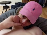 HK laughs & sucks down some tiny balls ! 14/16