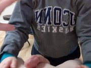 HK laughs & sucks down some tiny balls ! 16/16