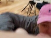 HK laughs & sucks down some tiny balls ! 2/16