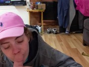 HK laughs & sucks down some tiny balls ! 7/16