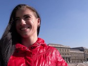 GERMAN SCOUT - Skinny Tall Teen Lana Lenani with long legs and Hair at Casting Fuck 2/16