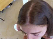 GERMAN SCOUT - Skinny Tall Teen Lana Lenani with long legs and Hair at Casting Fuck 9/16