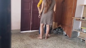 Sexy staff fucking with her senior at store room