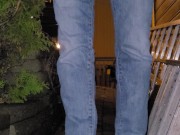 Pissing my jeans outside