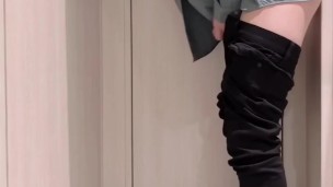 吸盤つきディルドでお尻イキ射精