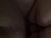 He cums a lot on my back after a morning sex session 10/16