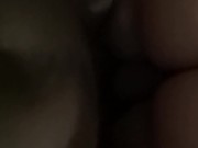 He cums a lot on my back after a morning sex session 2/16