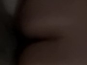 He cums a lot on my back after a morning sex session 3/16