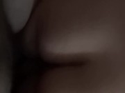 He cums a lot on my back after a morning sex session 7/16