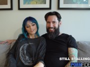 Sexy Blue Haired Babe Loves Dick 6/16