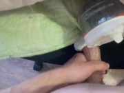 Трахает 2 дырки и кончает 2 раза😱Сперма льётся 🥵 (один) - Screenshot 10 of 16 - Solo Masturbation