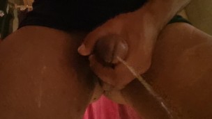 Pissing with a hard dick 🥒💦