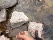 The nature makes me horny (Public handjob)
