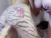 European Slut takes a dick and fist in pussy