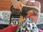AFTER RUN , SNEAKERS , SOCKS AND FOTT WORSHIP AND SNIFF