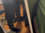 Sucking my step brothers cock while I use my toy Part 1 6/16