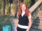 Guide gets anal and drinks cum from ass during public excursion 1/16