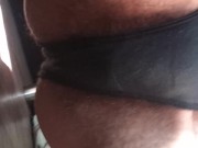 Smell close up panties thong hairy pussy big bush skinny latina
