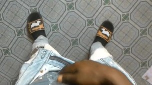 DRY HUMP ON BIG COCK IN PANTS UNTIL WET