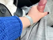 Car Blowjob during daylight - sloppy and dirty