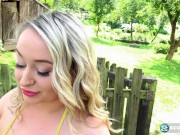 Busty Rachael C Gives You A Show Outdoors 3/16