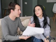 HUNT4K. Guy peacefully reads poems while his girlfriend Sofi Le is penetrated 6/16