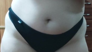 Russian beauty passionately tears her underwear