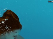 Russian gymnast Mia Split swimming naked 7/16