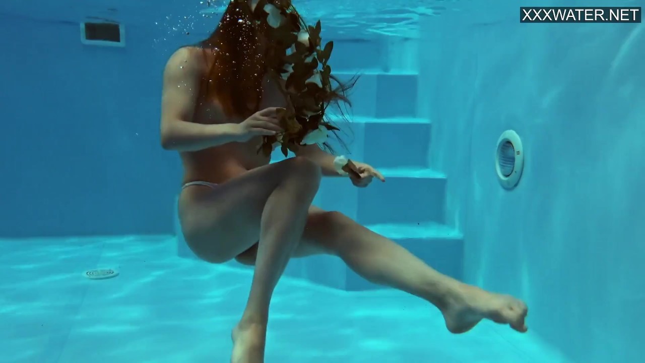 Russian gymnast Mia Split swimming naked - RedTube