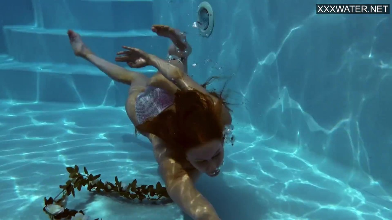 Russian gymnast Mia Split swimming naked - RedTube