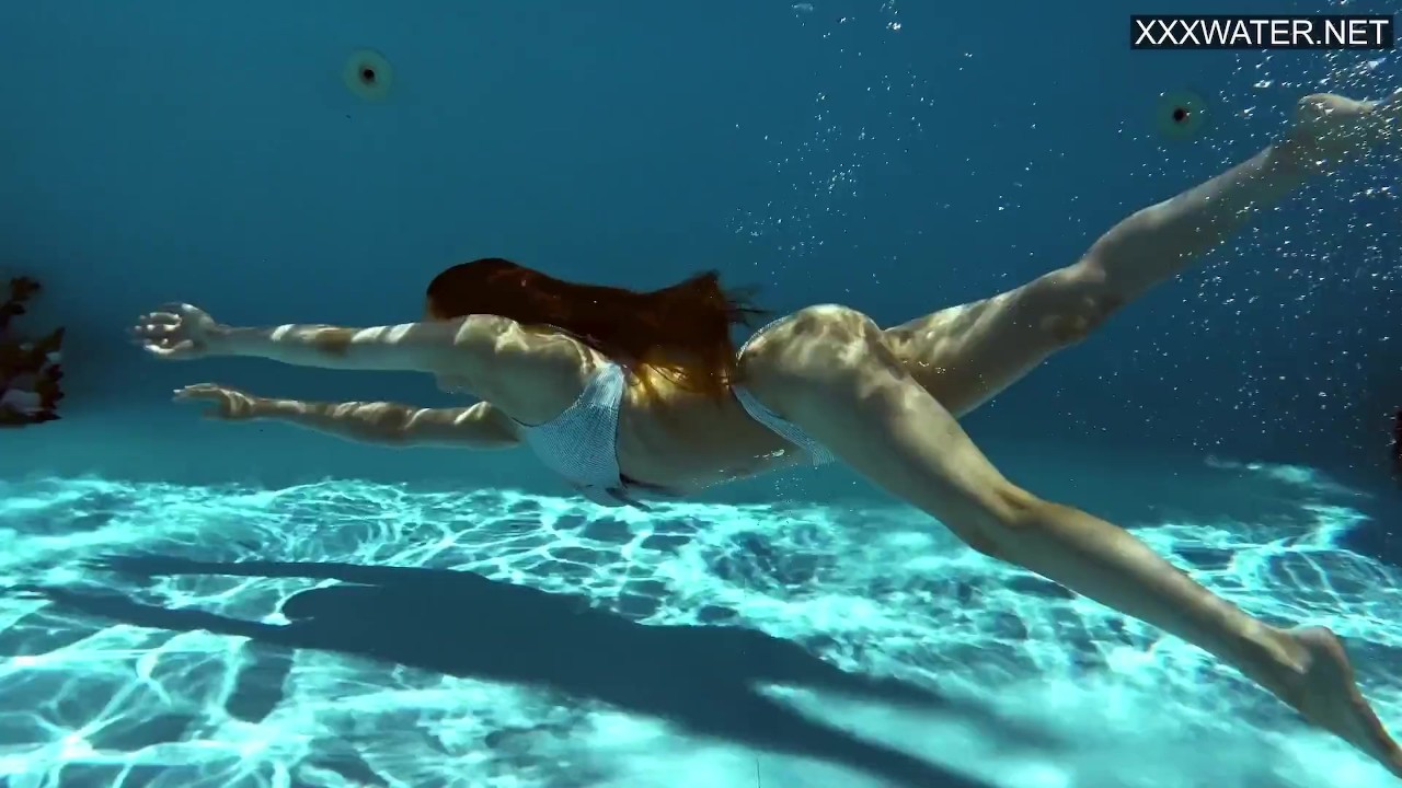 Russian gymnast Mia Split swimming naked - RedTube
