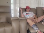 Smoking Stepsis lost a bet and had to fuck a dildo infront of me 13/16