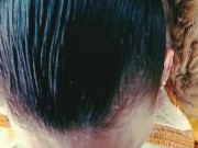 outdor  blowjob with a cigarette , jacket 1/16