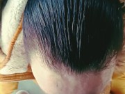 outdor  blowjob with a cigarette , jacket 5/16