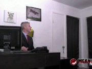 Brunette domina foot worshipped by daddy 2/16