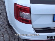 DEBT4k. Victoria Pure seduces collector to avoid vehicle impoundment 3/16