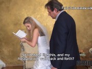 BRIDE4K. Slender bride doesn't want to disappoint her husband so she gets a sex lesson 5/16