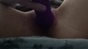 Hot girl playing with her toy