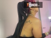 Sexy Latina Teen Strippers Purr in Threesome, With Bareback Action 10/16