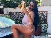 Big Tit Helen Washing Cars With Her Tits 4/16