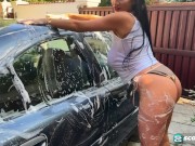 Big Tit Helen Washing Cars With Her Tits 9/16