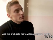 TUTOR4K. Busty English tutor rides and sucks dick like a wild whore 2/16