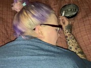 Smoking bbw takes cock doggystyle for a juicy creampie 5/16
