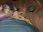Smoking bbw takes cock doggystyle for a juicy creampie 7/16