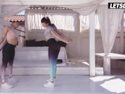 Stella Flex & Mia Split Indulge In Blissful Lesbian Sex After Yoga - A GIRL KNOWS 4/16