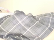 乳首クリップつけた制服JKが、吸うやつと指ズボねっとりオナニーで可愛い喘ぎ声が漏れちゃう♡ 2/16