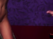 Busty British voyeur teases her wanker 5/16