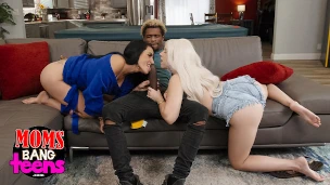 REALITY KINGS – Valerica Steele Sucks Damion’s Cock As Her Stepmom Arabelle Raphael Licks His Ass